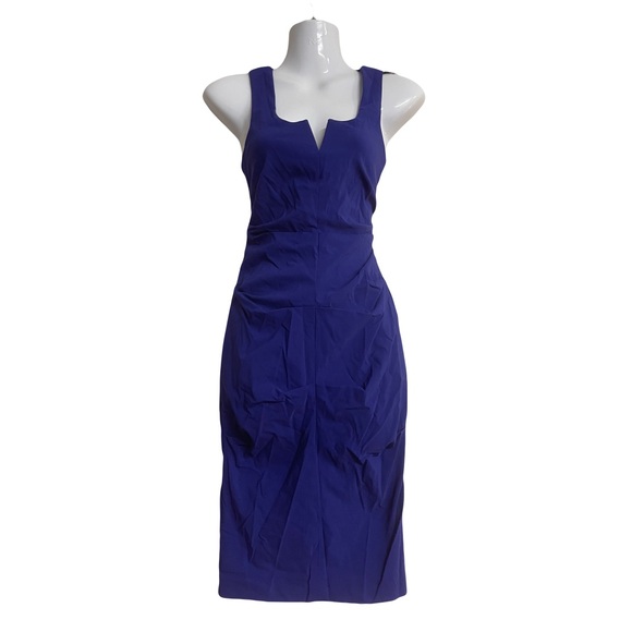 Le Chateau royal blue XXS Beautifully Ruched Dress - Picture 1 of 7